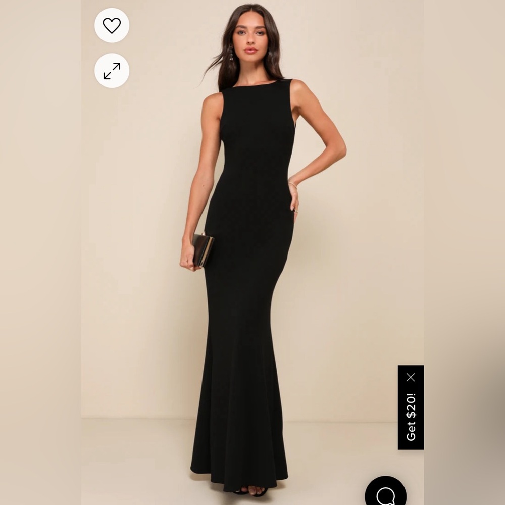 Love In Your Eyes Black Knotted Mermaid Maxi Dress - Side Zip Stuck!